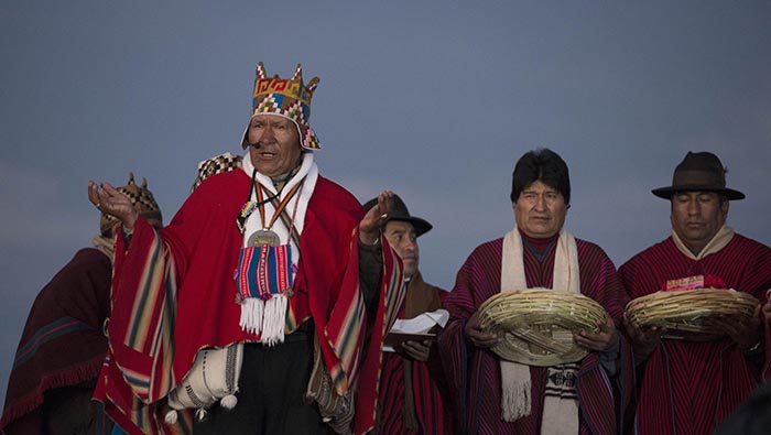 El presidente Evo Morales ha reivindicado a la población indígena de su país.