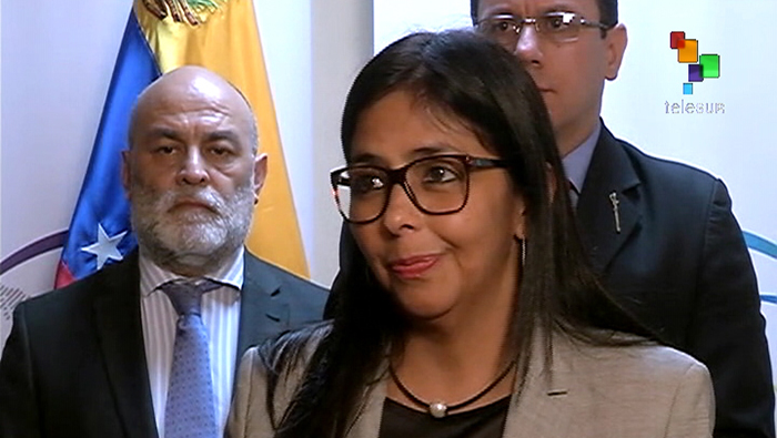 Rodríguez destacó el respaldo total que recibió el diálogo en Venezuela por parte de la Celac.