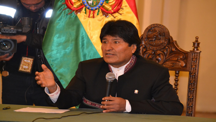 El mandatario boliviano aseguró que 
