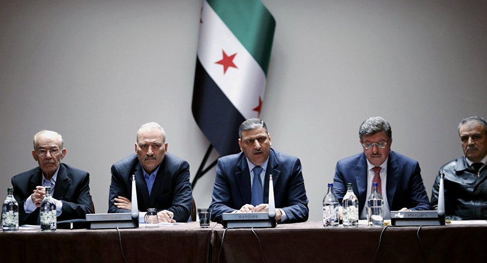 Representantes de las delegaciones que dialogan sobre el futuro del conflicto en Siria.