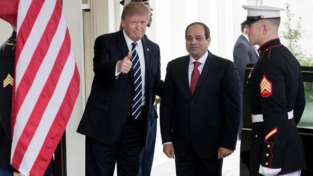 Trump y el presidente de Egipto ya se encontraron el pasado abril en Washington.