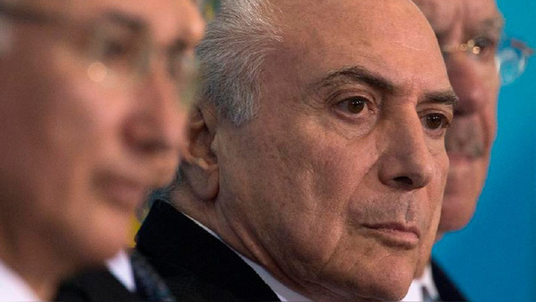 Está en riesgo la continuidad de Michel Temer en el poder que luego del golpe parlamentario contra Dilma Rousseff el año pasado.