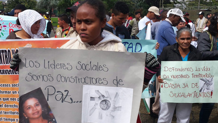 El Estado colombiano presentó detenciones arbitrarias como la de Milena Quiroz, líder social de Arenal, bajo el argumento de que organiza muchas marchas.