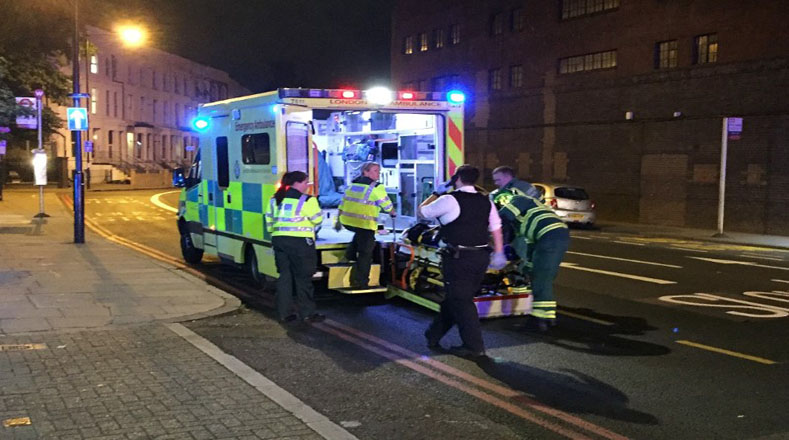 Unas 10 personas heridas son atendidas por los servicios de salud del Reino Unido.