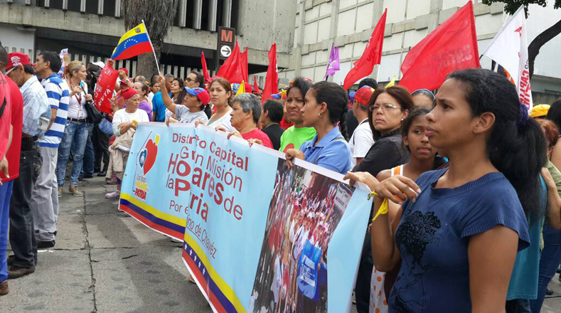 La marcha partió desde el edificio de Cantv, en la avenida Libertador de Caracas, y tiene como punto de llegada la esquina de Sociedad, en el centro de la capital.