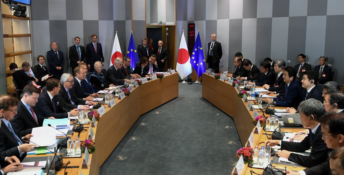Las partes esperan concluir y firmar un acuerdo antes de 2018 para cubrir el 99 por ciento del comercio bilateral entre Japón y la UE.