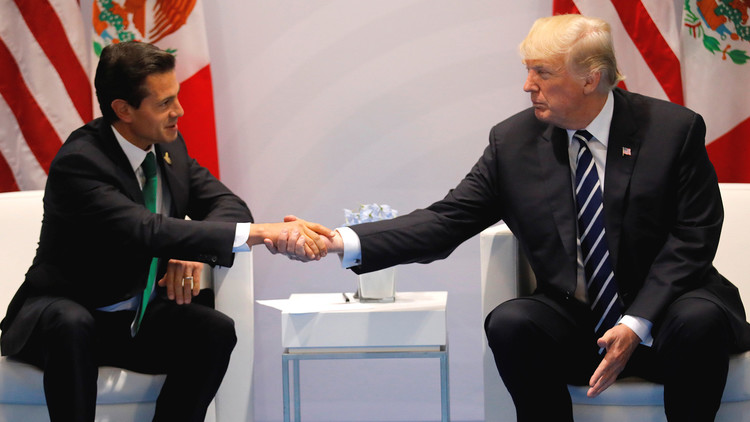 Los mandatarios de Estados Unidos y México se reunieron previo a la cumbre del G20 en Alemania.