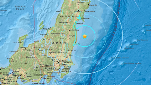 Las replicas del sismo se sintieron en 17 prefecturas de Japón