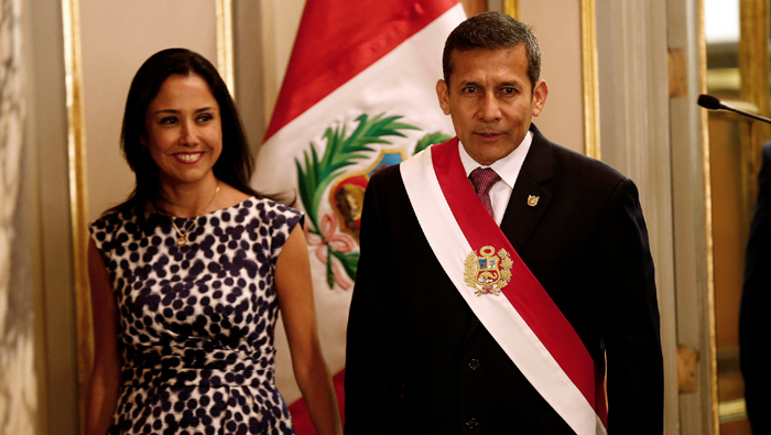 Humala y Heredia son acusados de recibir de la empresa brasileña Odebrecht en 2011 tres millones de dólares para financiar su campaña presidencial.