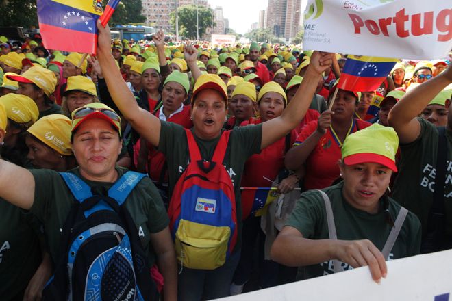 Las mujeres venezolanas se sumaron a la movilización y le dijeron sí a la ANC.
