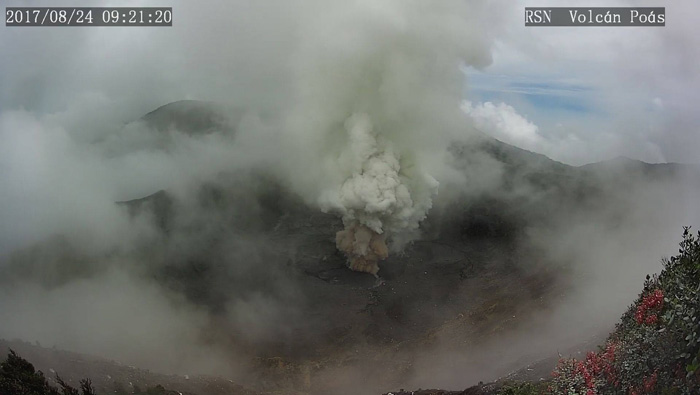 El volcán brindó un espectáculo que, en la actualidad, es difícil de observar en el planeta.