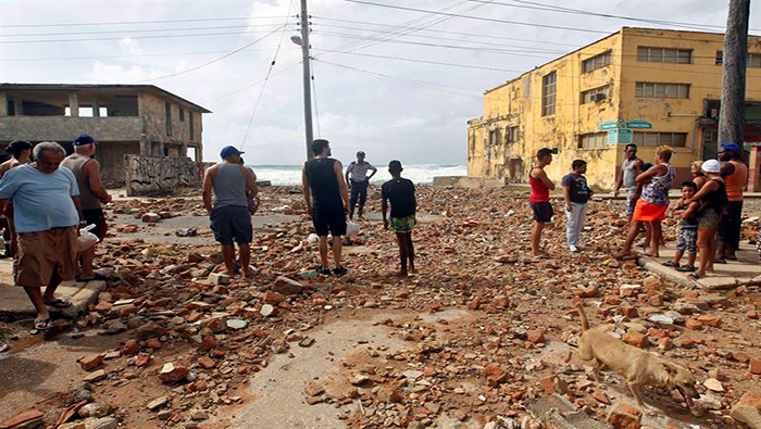 El paso del huracán dejó grandes daños materiales en la isla.