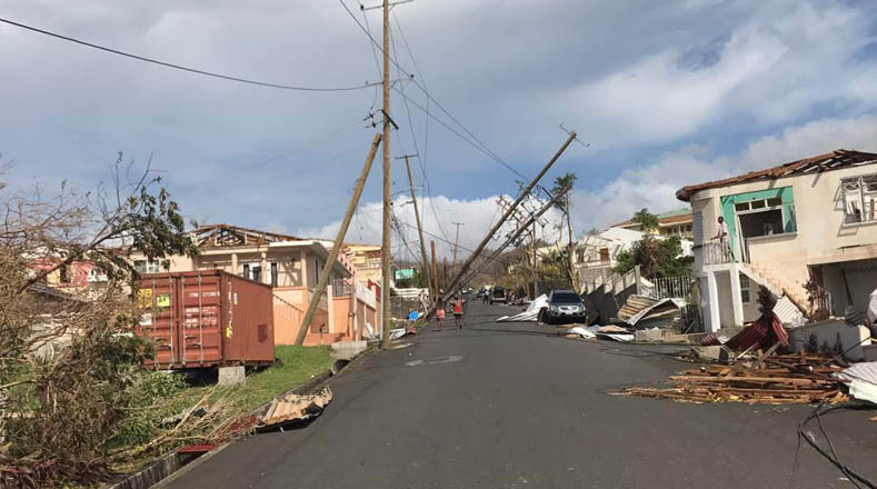 Dominica aún se encuentra sin servicio eléctrico, agua y telecomunicaciones.