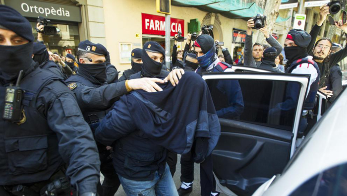 Supuesto terrorista capturado en Barcelona.