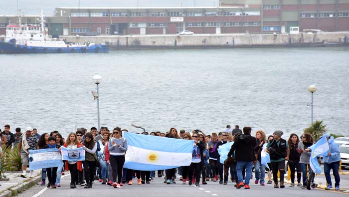 Los familiares realizaron una caminata en las calles de la ciudad de Mar de Plata.