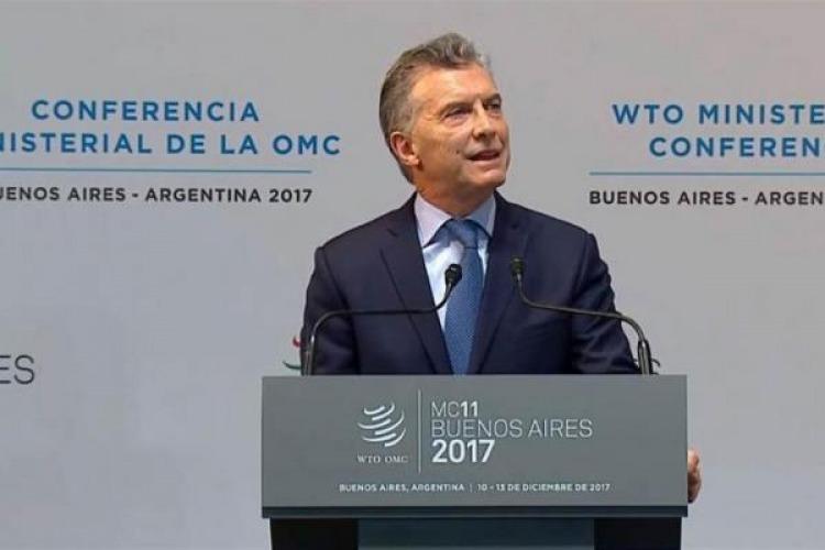 El mandatario argentino expreso la necesidad de que Argentina se abra al mundo
