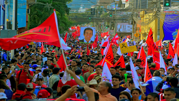 Casi 100.000 personas se movilizaron el pasado 6 de enero en San Pedro Sula.