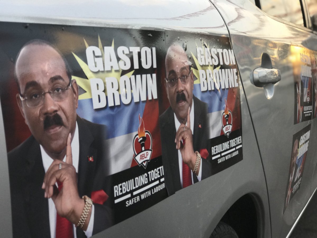 El primer ministro de Antigua y Barbuda, Gaston Browne, busca dar continuidad a su Administración.