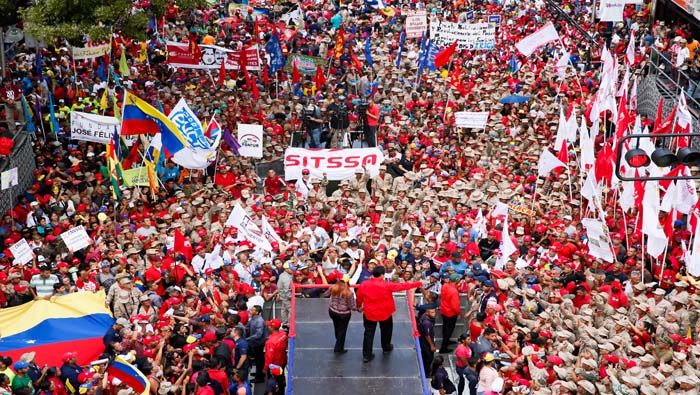 El pasado 14 de abril cientos de venezolanos marcharon para repudiar las agresiones de EE.UU.