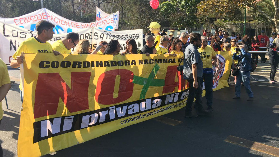 Esta es la primera protesta que afronta el presidente Sebastián Piñera.