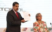 "Repudio y rechazo todas las sanciones de Estados Unidos porque generan daño al pueblo de Venezuela", dijo el presidente Nicolás Maduro.