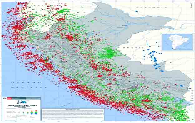 Actividad sísmica del Perú desde 1960 - 2017