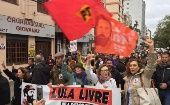 Movimientos sociales han mantenido una vigilia para exigir la liberación del Lula da Silva.