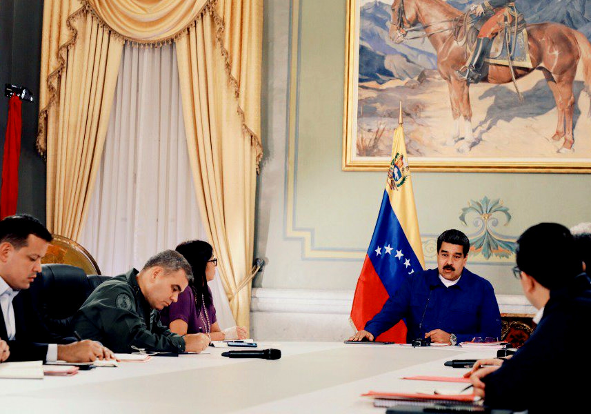 Este jueves se realizó un encuentro el Palacio de Miraflores entre representantes en materia económica.