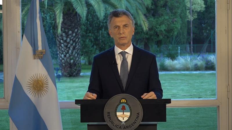 El presidente argentino confirmó 