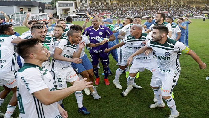 El Palmeiras alcanzó 77 puntos en el campeonato local, cinco por encima de su más cercano rival
