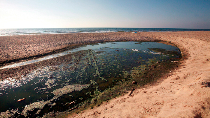 Los acuíferos en Gaza colapsan por la contaminación.