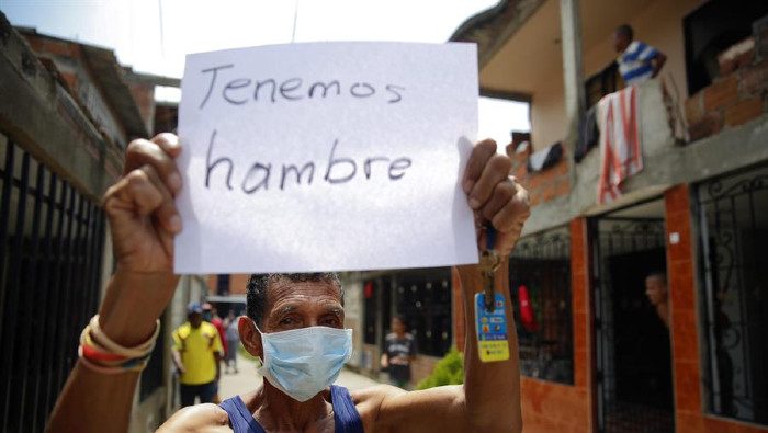Desde hace varios días el pueblo colombiano reclama que el Gobierno los asista en medio de la crisis sanitaria.