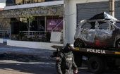 Los detenidos son procesados por la explosión de un vehículo este martes en las calles Robles y Ulpiano Páez.