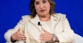 Peruvian President Dina Boluarte, 2024.