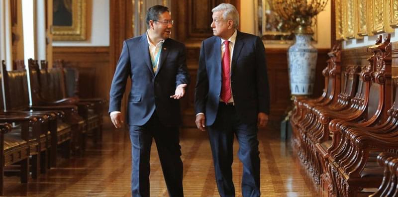 Arce informó que conversó vía telefónica con su homólogo mexicano López Obrador, a quien le expresó su solidaridad.