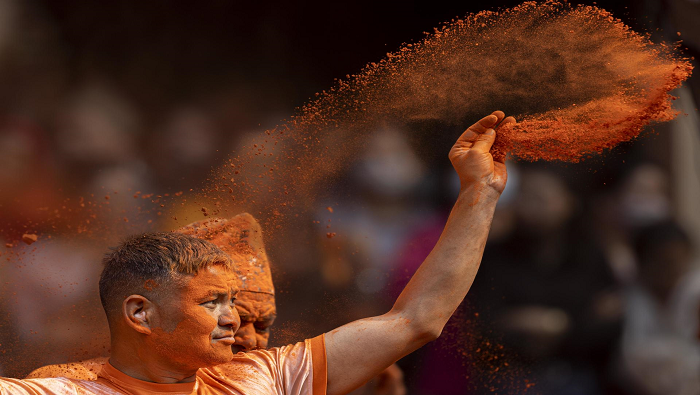 Celebran Año Nuevo con Festival 'Sindoor Jatra' en Nepal