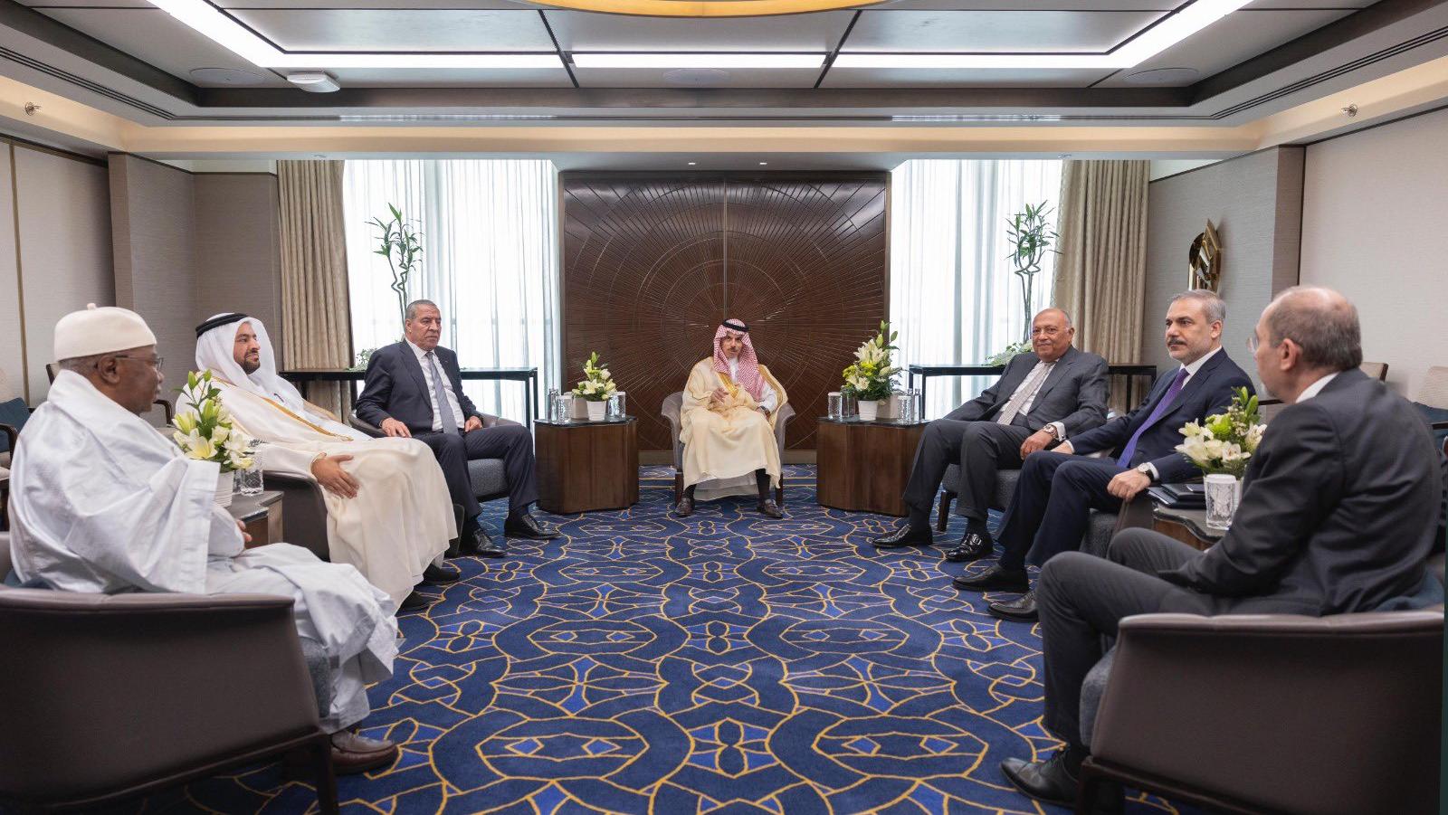 Foreign Ministers of Arab and Muslims countries whom met in Riyadh.
