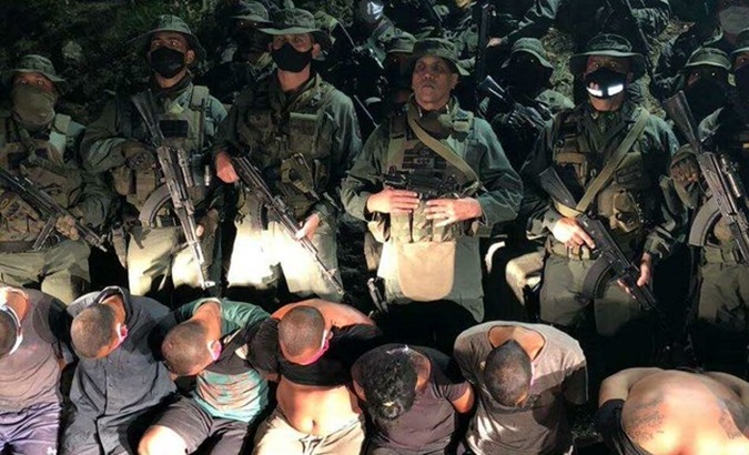 Operation Gedeon terrorists captured by the National Bolivarian Armed Forces.