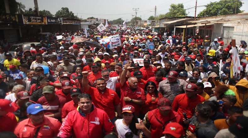El 2 de mayo, desde la localidad de Dabajuro en el estado Falcón, el pueblo marchó por la victoria popular del próximo 28 de julio.