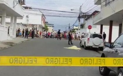El ataque ocurrió en el barrio Santa Mónica de la ciudad de Manta, provincia de Manabí.
