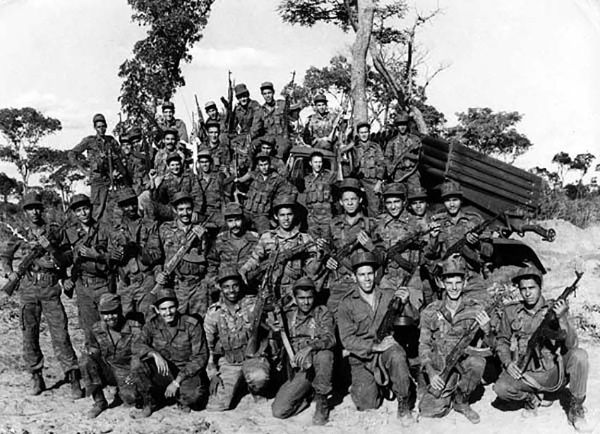 Cuban soldiers, veterans of Cuito Cuanavale