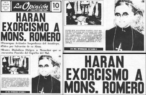 Titular de prensa Monseñor Romero