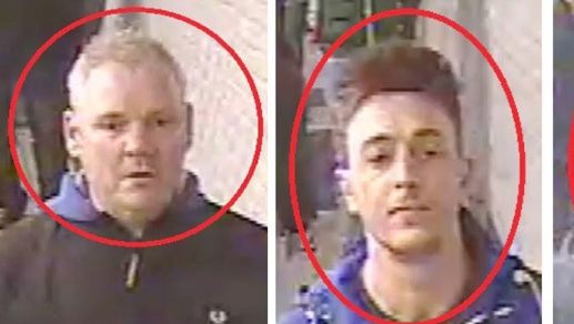 La policía británica dispuso imágenes de los presuntos implicados.