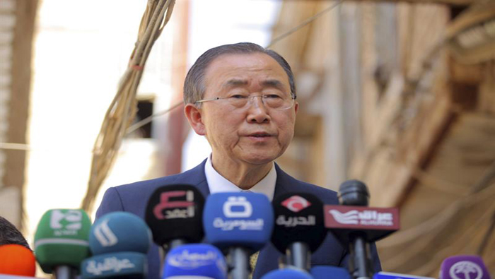 Ban Ki-moon horrorizado por ataque a escuela de la ONU. (EFE)