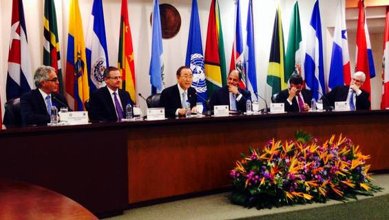 Ban Ki-Moon durante su conferencia magistral titulada 
