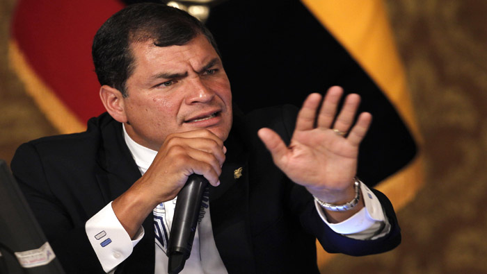 Correa rechazó genocidio en Gaza. (Foto: Archivo)