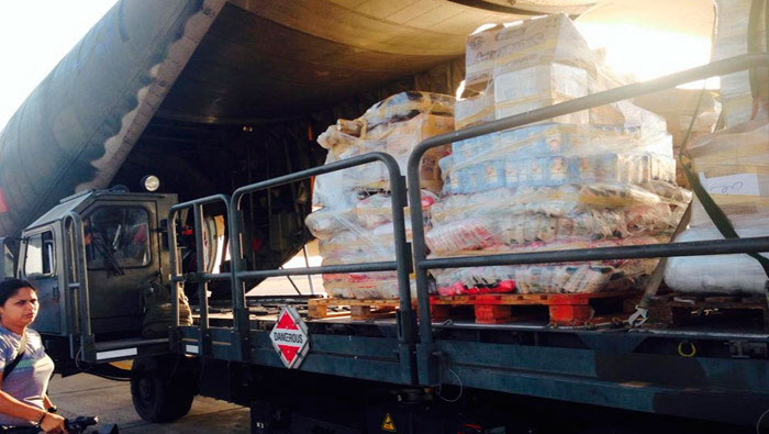 Venezuela acordó con Egipto la coordinación de la entrega de los insumos mientras se dan las condiciones para hacerlas llegar a la Franja de Gaza. (Foto: @madelein_tlSUR))