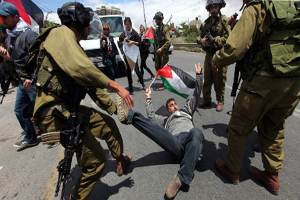 Soldados israelí interrumpieron la protesta y detuvieron a palestinos (Foto: Archivo)