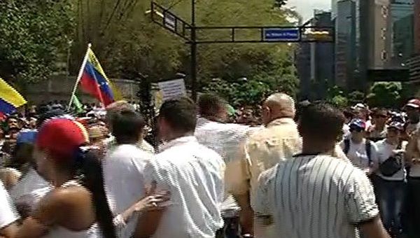 La oposición fue convocada por el líder de la extrema derecha, Leopoldo López(Foto: teleSUR)