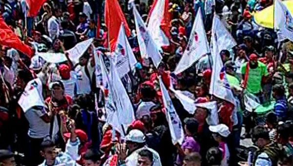 Con pancartas y consignas envían un mensaje de unión a todos los sectores de Venezuela. (Foto: teleSUR)